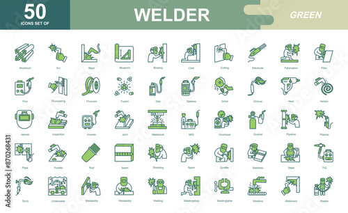 Welder icon set

