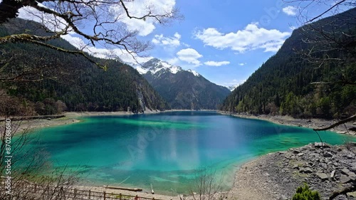 Long Lake (Chang Hai) in Jiuzhai Valley National Park, China.