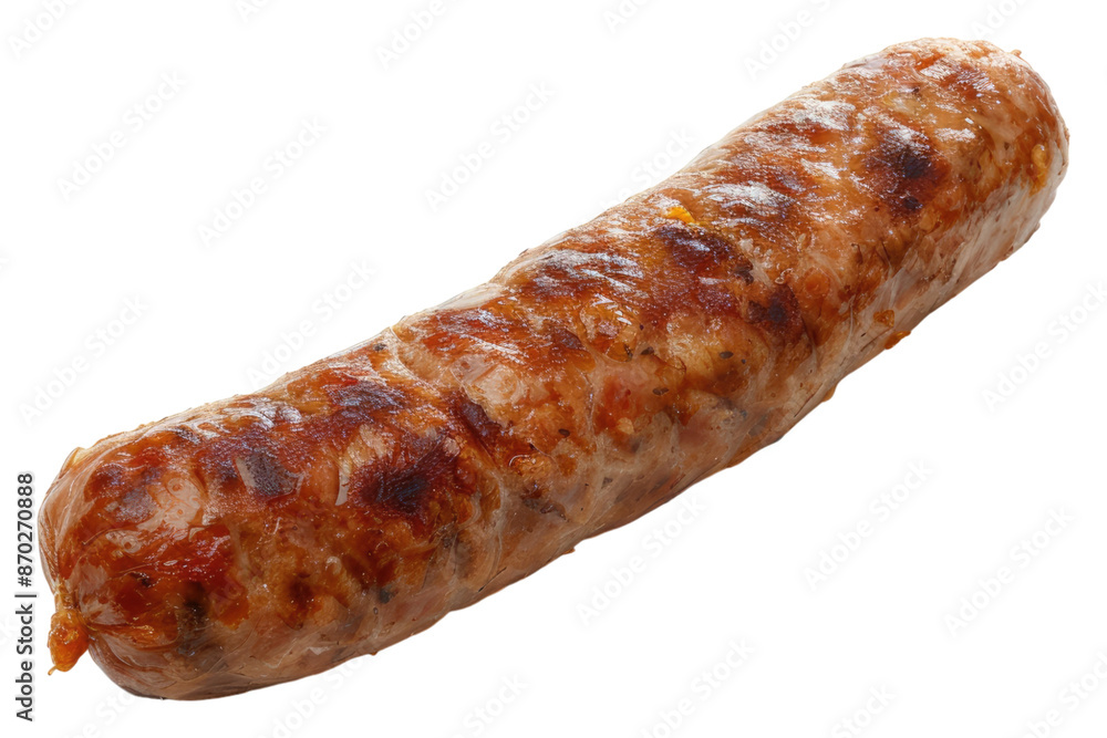Fried sausage isolated on transparent background Fried sausage isolated on transparent background