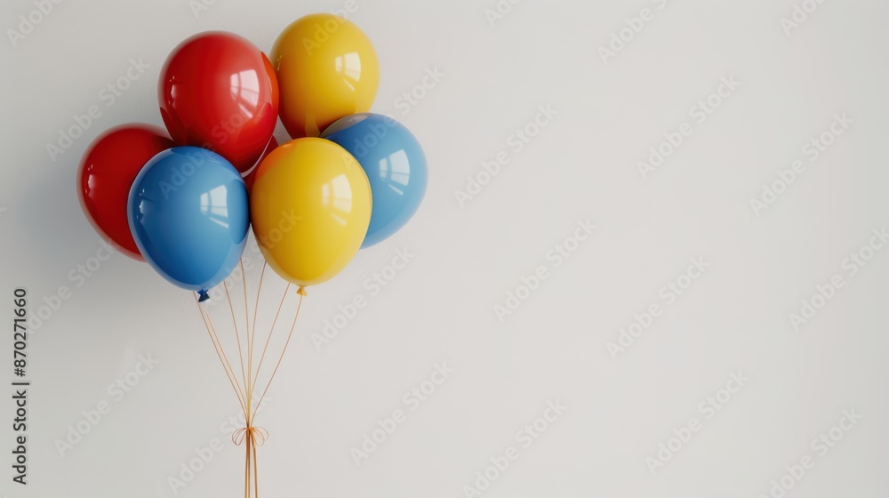 party balloons on a white background party balloons on a white background