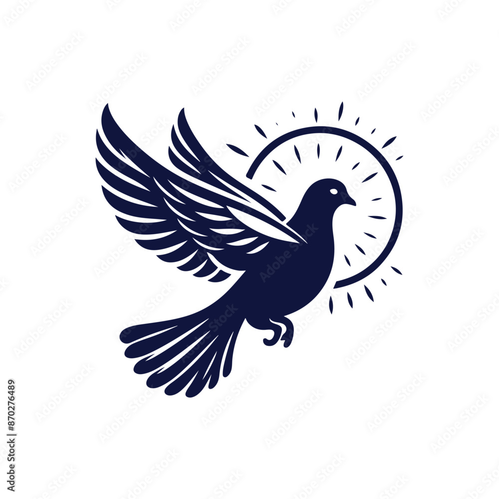 Fototapeta premium dove of peace sign