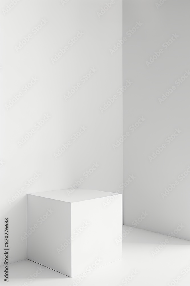 Modern minimalistic light white background for product presentation Modern minimalistic light white background for product presentation