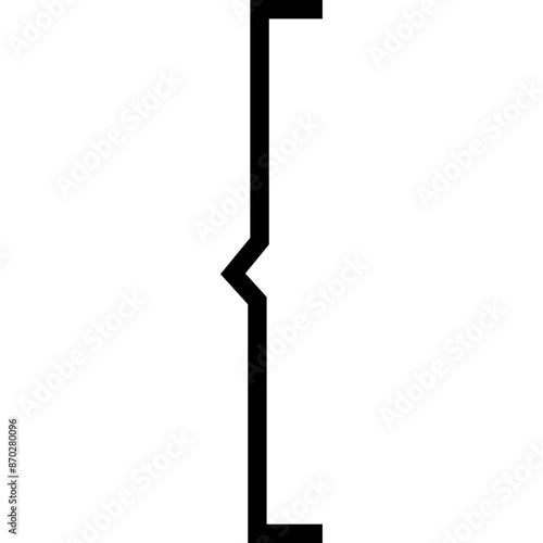 Bracket Icon. Curly Braces for Graphic Design. Vector Stock Illustration