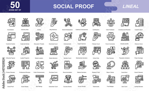 Social Proof icon set