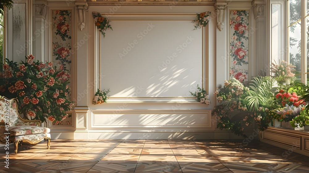 Timeless English Country Manor with Ornate Frame and Manicured Gardens Timeless English Country Manor with Ornate Frame and Manicured Gardens