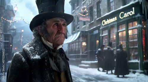 The story of Ebenezer Scrooge in 