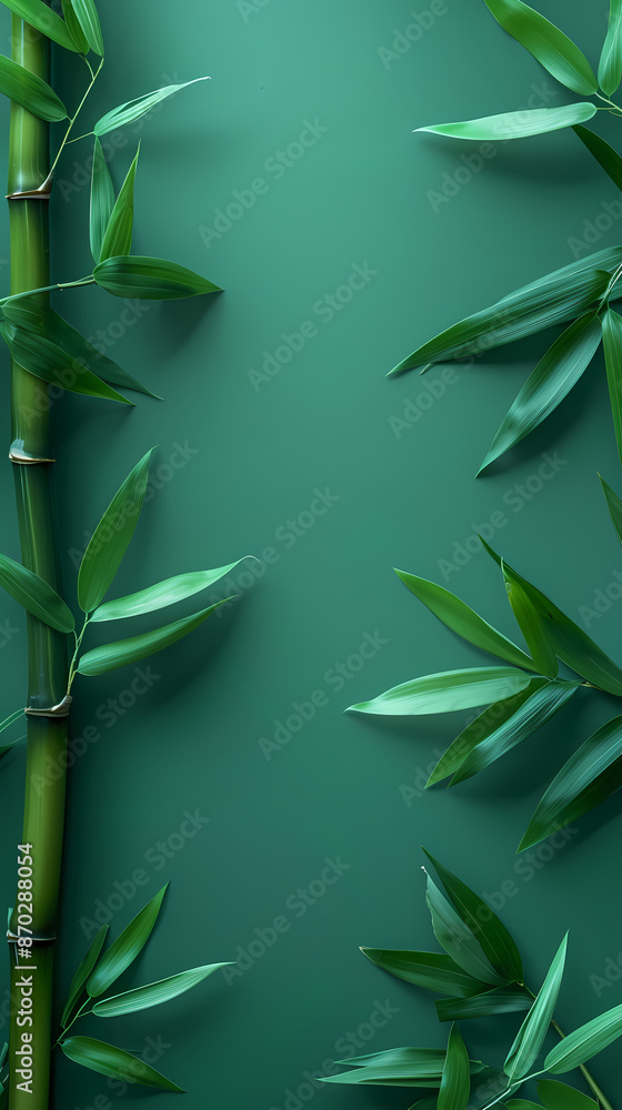Obraz premium Green bamboo with copy space