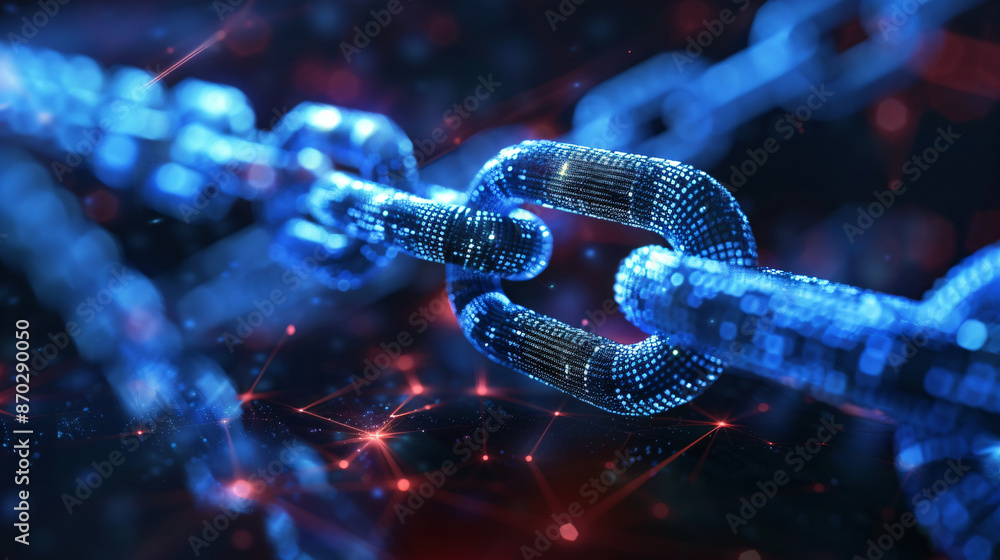 Business trends in blockchain technology theme, front view, depict blockchain implementation, cybernetic tone, Analogous Color Scheme Business trends in blockchain technology theme, front view, depict blockchain implementation, cybernetic tone, Analogous Color Scheme