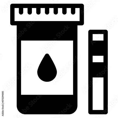 Vector Icon Urine Test, Urine Sample, Diagnosis, Lab, Laboratory