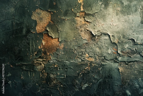 Old dramatic grungy texture closeup. Distressed background. ai generative