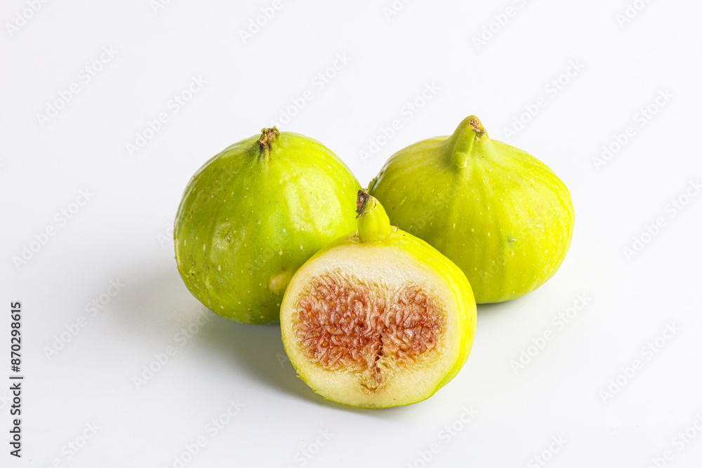 Ripe sweet juicy green fig heap Ripe sweet juicy green fig heap