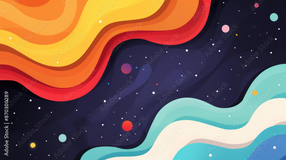 Vibrant abstract background with colorful elements. Vibrant abstract background with colorful elements.