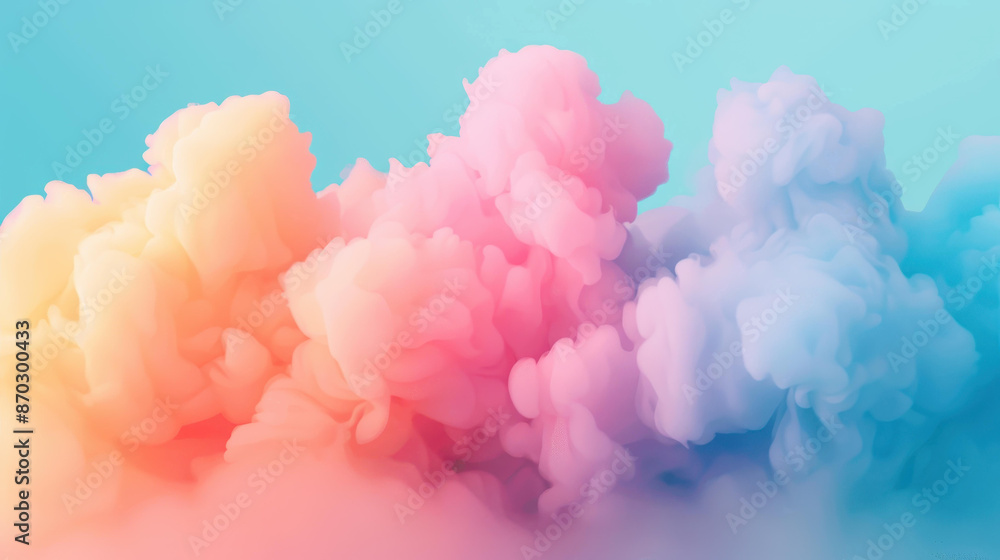 Fototapeta premium Captivating pastel gradient background with dreamy abstract blur for artistic projects.