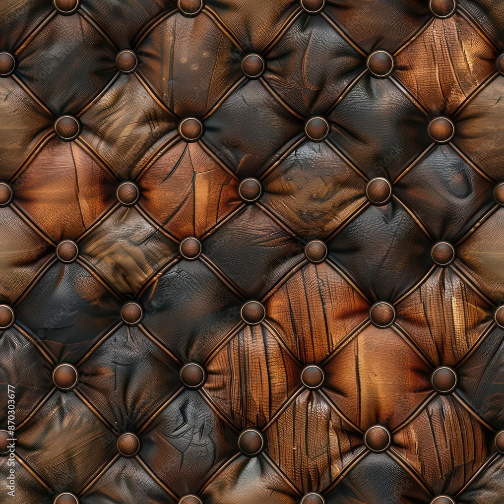 Naklejka premium Seamless abstract decorative leather pattern background