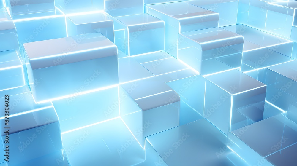 3d rendering of white and blue abstract geometric background. Scene for advertising, technology, showcase, banner, game, sport, cosmetic, business, metaverse. Sci-Fi Illustration. Product display 3d rendering of white and blue abstract geometric background. Scene for advertising, technology, showcase, banner, game, sport, cosmetic, business, metaverse. Sci-Fi Illustration. Product display