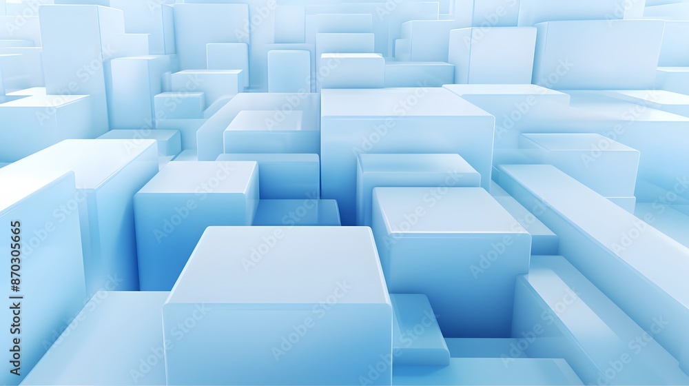 3d rendering of white and blue abstract geometric background. Scene for advertising, technology, showcase, banner, game, sport, cosmetic, business, metaverse. Sci-Fi Illustration. Product display 3d rendering of white and blue abstract geometric background. Scene for advertising, technology, showcase, banner, game, sport, cosmetic, business, metaverse. Sci-Fi Illustration. Product display