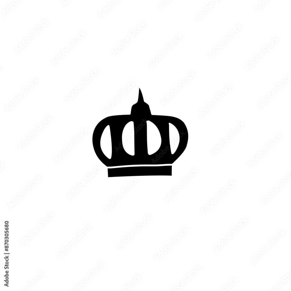 Obraz premium king crown silhouette 