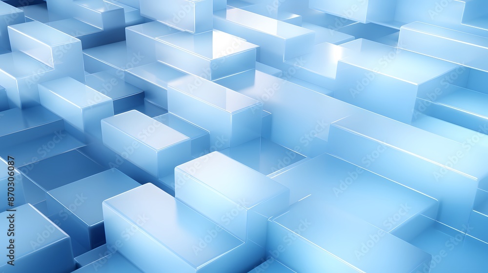 3d rendering of white and blue abstract geometric background. Scene for advertising, technology, showcase, banner, game, sport, cosmetic, business, metaverse. Sci-Fi Illustration. Product display 3d rendering of white and blue abstract geometric background. Scene for advertising, technology, showcase, banner, game, sport, cosmetic, business, metaverse. Sci-Fi Illustration. Product display