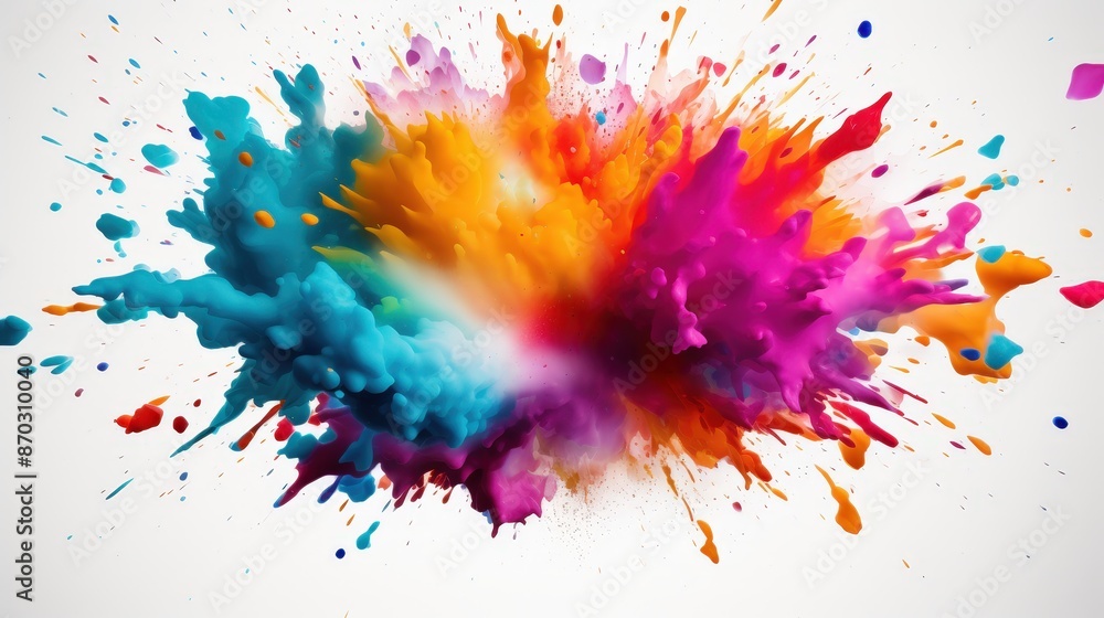 Colorful Paint Explosion Colorful Paint Explosion