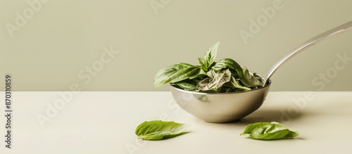 A ladle filled with dried b...