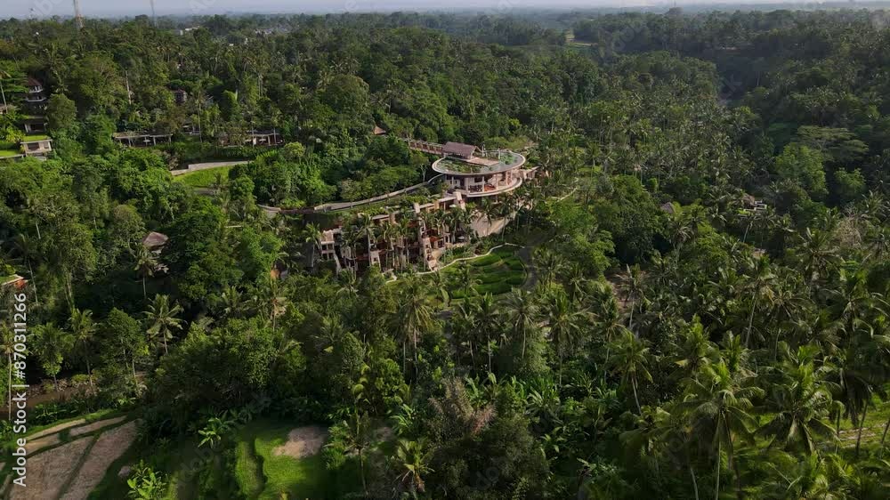 Aerial views of the Four Seasons Resort Bali at Sayan, nestled in the heart of Ubud's vibrant jungle. Aerial views of the Four Seasons Resort Bali at Sayan, nestled in the heart of Ubud's vibrant jungle.