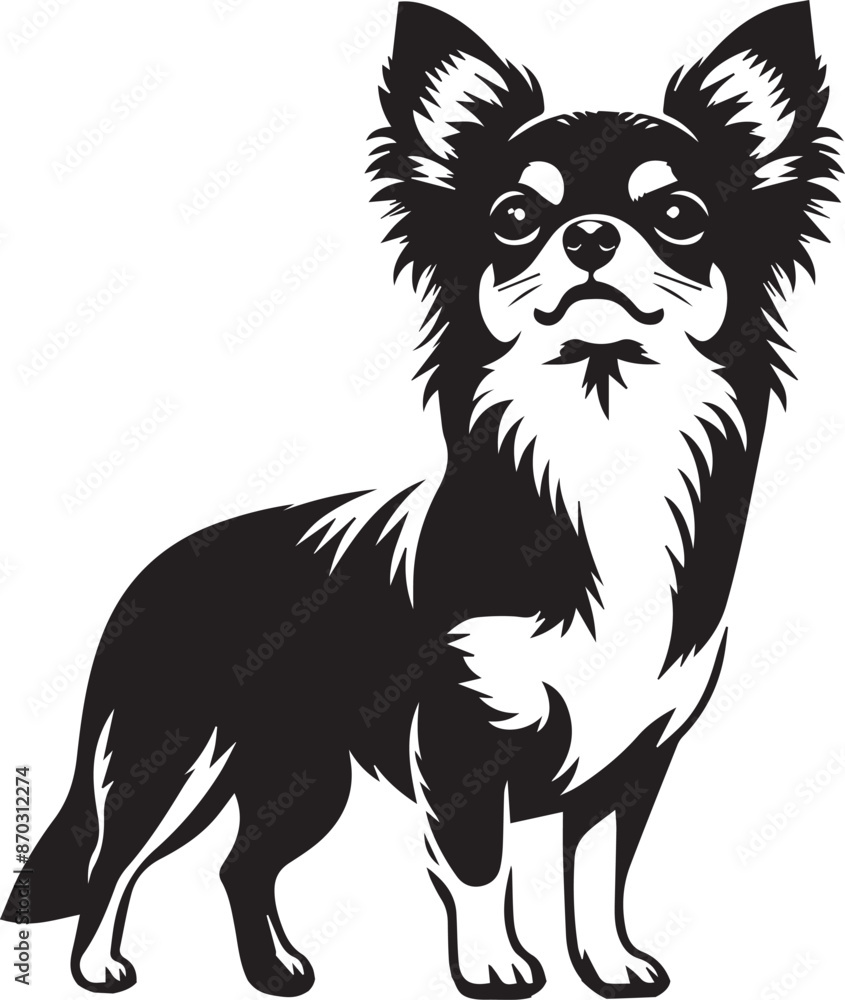 Fototapeta premium chihuahua dog vector