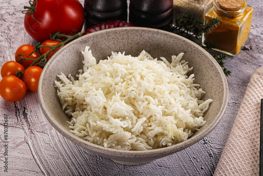 Indian cuisine Steamed basmati rice Indian cuisine Steamed basmati rice