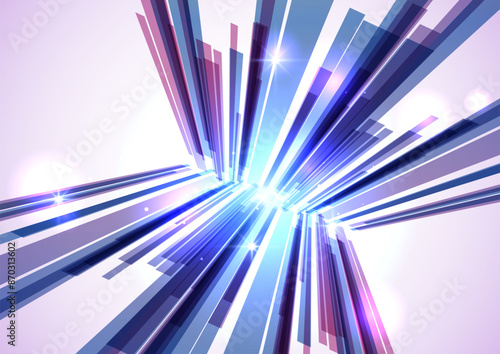 青紫のサイバーライン背景