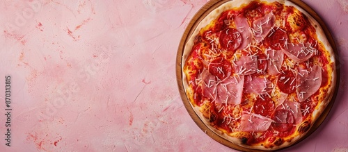 Tikka Pizza on a pizza boar...