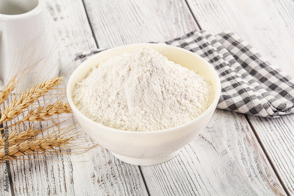 Wheat flour heap for bake Wheat flour heap for bake