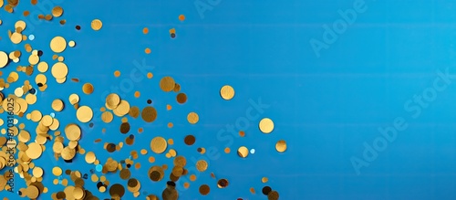 Vibrant gold confetti scatt...
