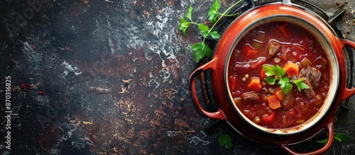 Beef Soup - fresh borscht i...