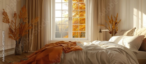 Stylish interior of room wi...