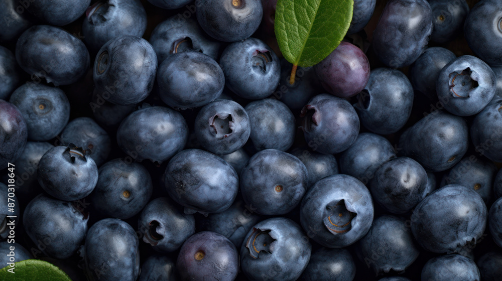 A close-up, top-down view of a pile of fresh blueberries. The image captures the vibrant blue color and plump texture of the blueberries, highlighting their natural beauty A close-up, top-down view of a pile of fresh blueberries. The image captures the vibrant blue color and plump texture of the blueberries, highlighting their natural beauty