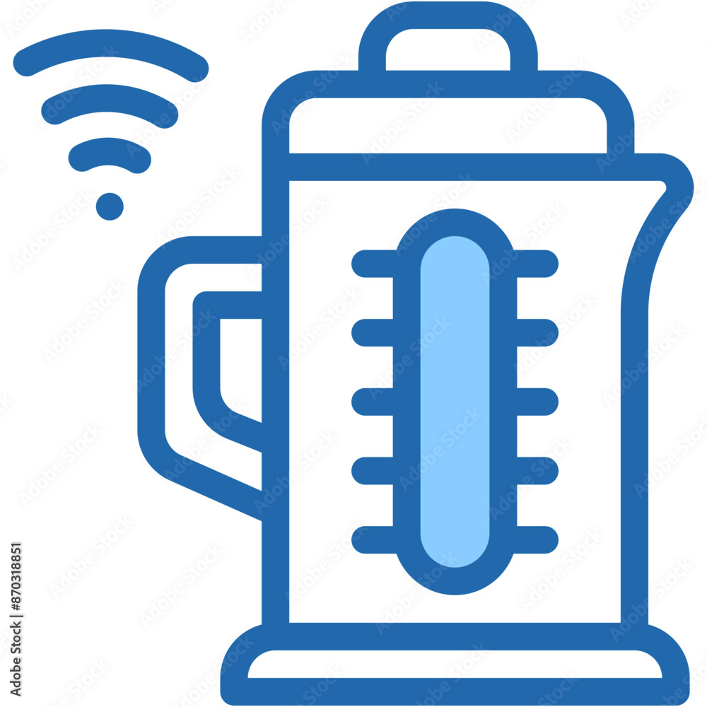 Vector Icon Kettle, Smart Home, Electronics, Technology, Wireless Vector Icon Kettle, Smart Home, Electronics, Technology, Wireless
