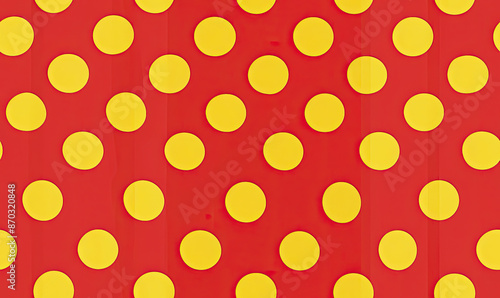 Obraz na płótnie Symmetrical Polka Dot Pattern w salonie