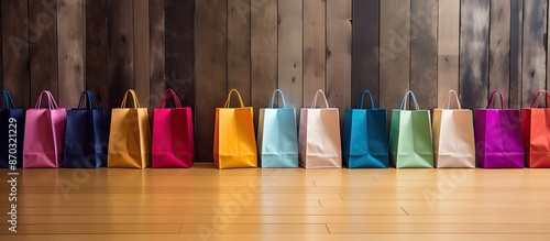 Vibrantly colored paper sho...