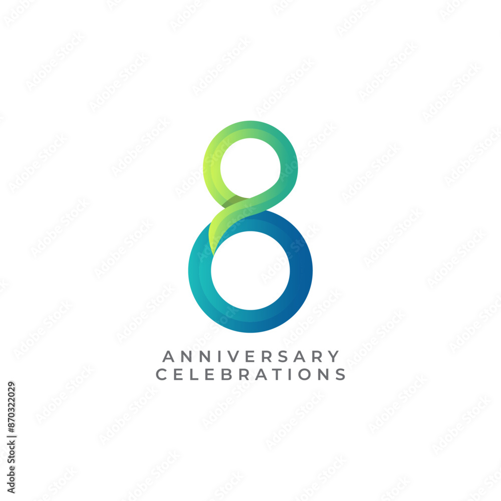 8th anniversary logo design template 8th anniversary logo design template