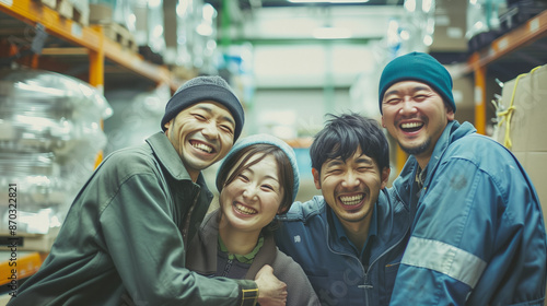 Japanese warehouse employee...
