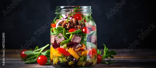 Fresh and nutritious glass ...