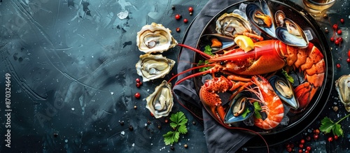 Shellfish plate of crustace...