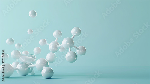 Molecules on background