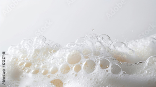 soap foam bubble isolated o...