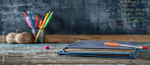 A book rests on a classic w...