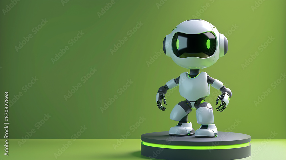 3d blender robot android Mascot 3d blender robot android Mascot