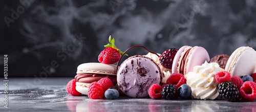 French meringue cookies, be...