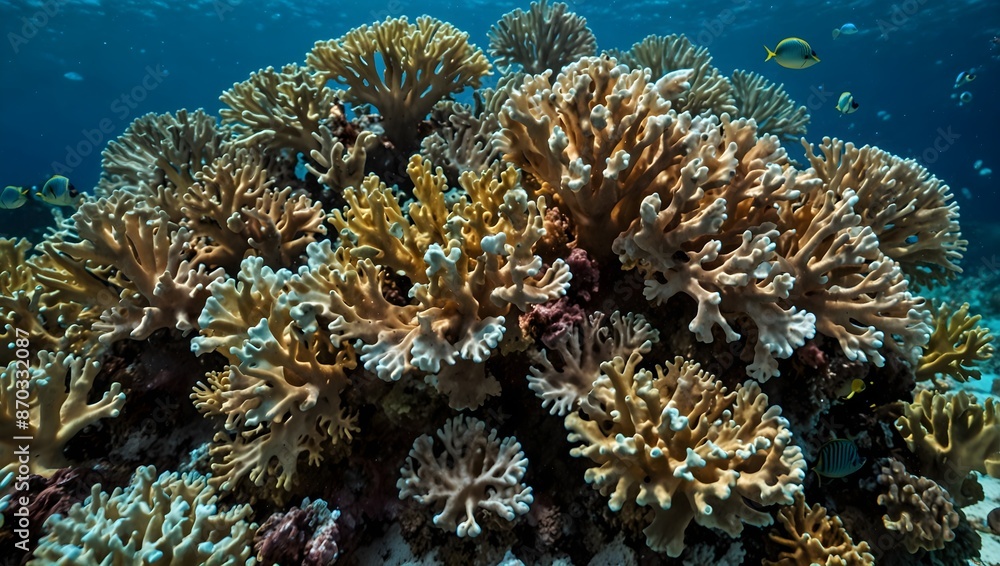 About the intricate patterns and textures of branching coral formations ai_generated About the intricate patterns and textures of branching coral formations ai_generated