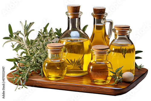 organic oil for healthy cooking Isolated on transparent background