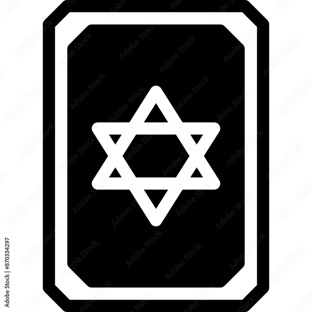 Vector Icon Horoscope, Card Reading, Hexagram, Esoteric, Fortune, Occult Magic Vector Icon Horoscope, Card Reading, Hexagram, Esoteric, Fortune, Occult Magic