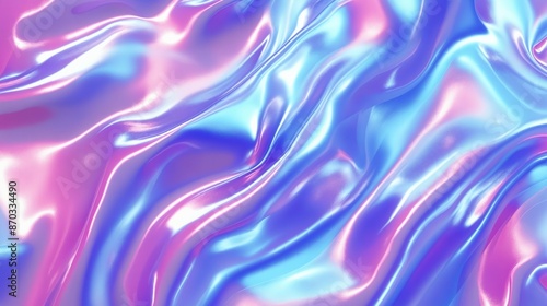 Glossy purple blue plastic background with shiny latex texture, ideal for abstract designs and futuristic concepts © Mike